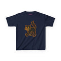 Black Cat Baby Tee in Navy, front