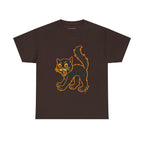 Black Cat Classic Tee in Dark Chocolate, front