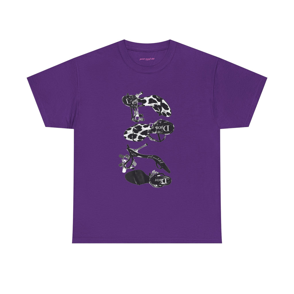 Heels Classic Tee in Purple, front