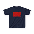 DIVA! Baby Tee in Navy, front