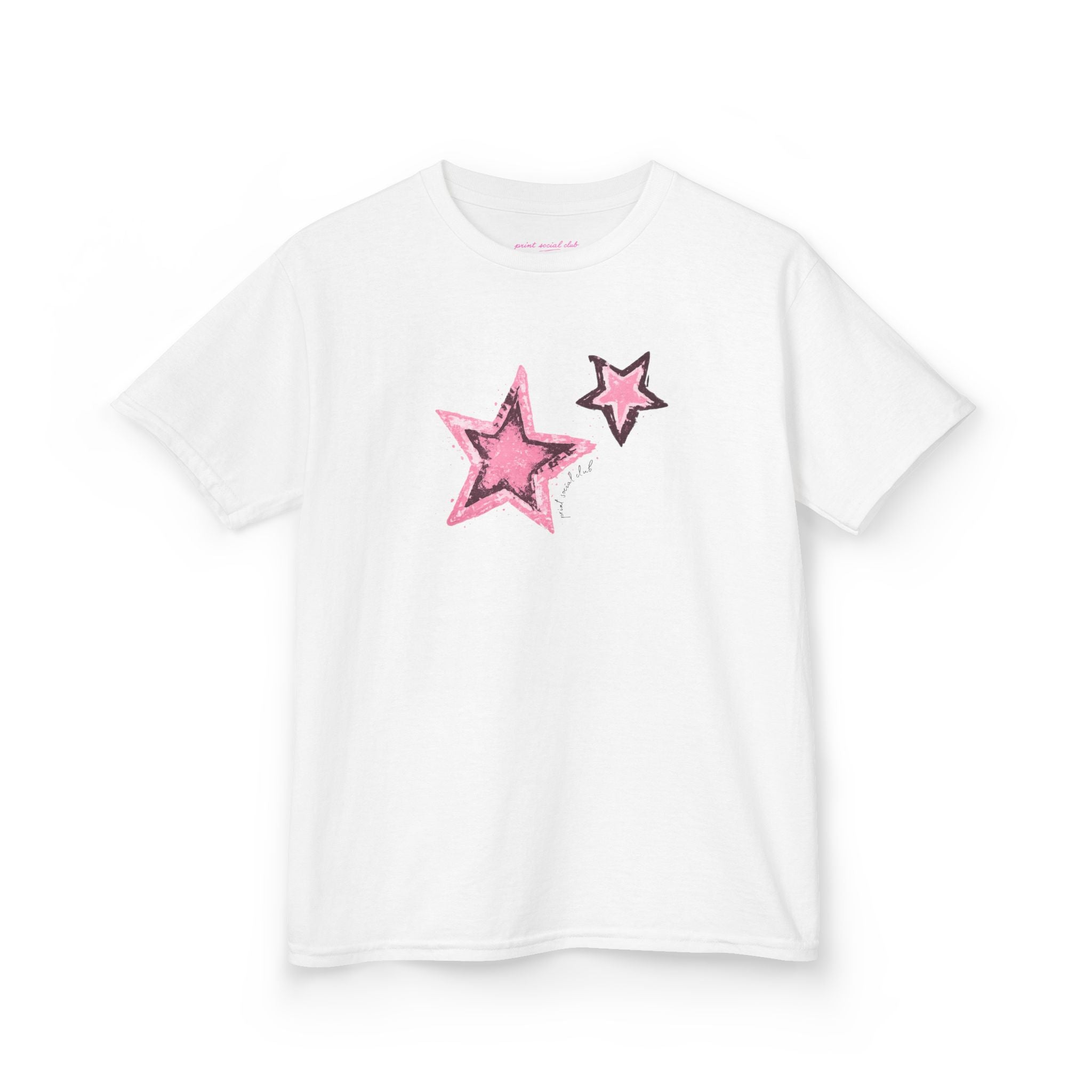Shooting Stars Pink Baby Tee