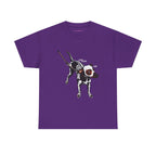 Skeleton Dog Classic Tee in Purple, front