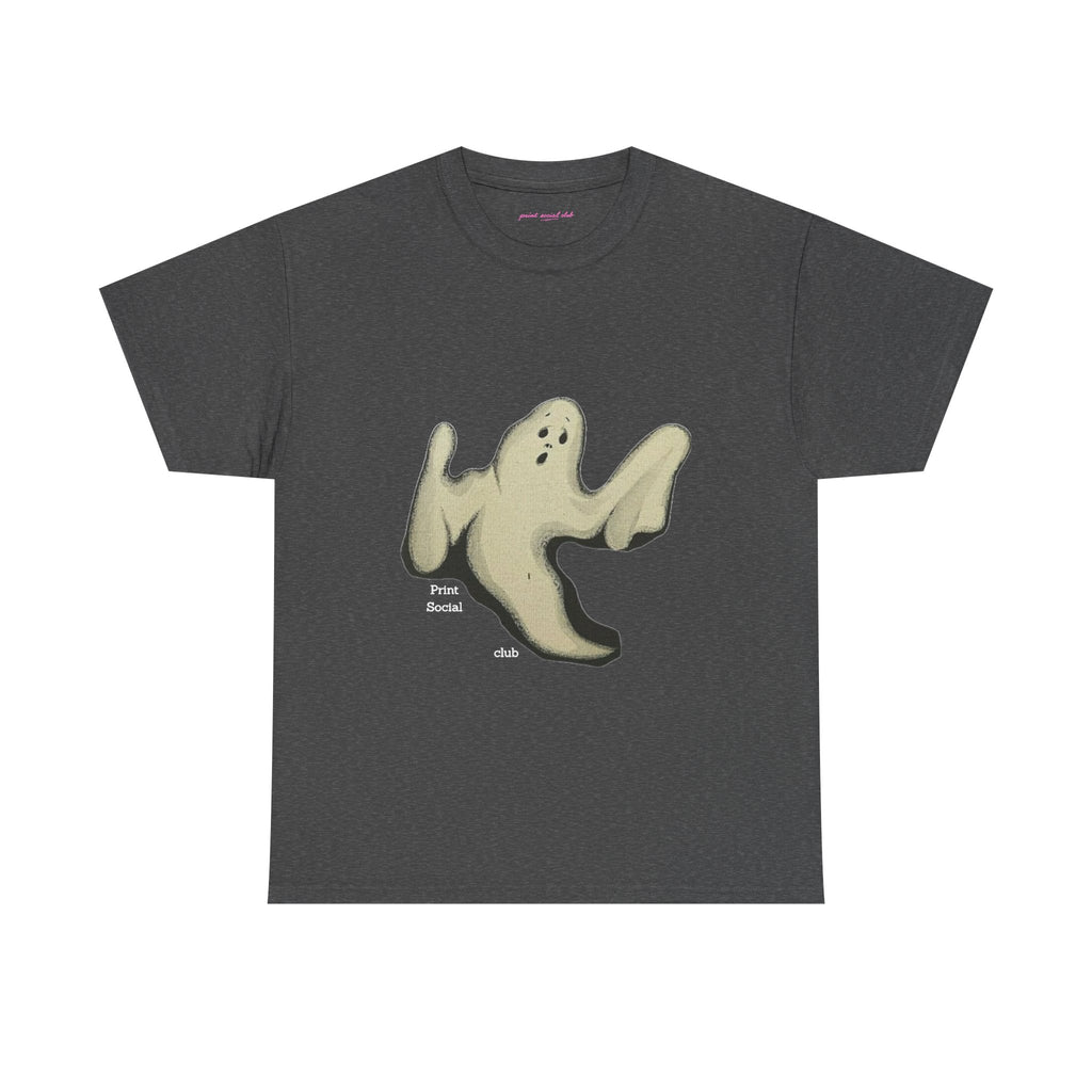 Boo Classic Tee in Dark Heather, front