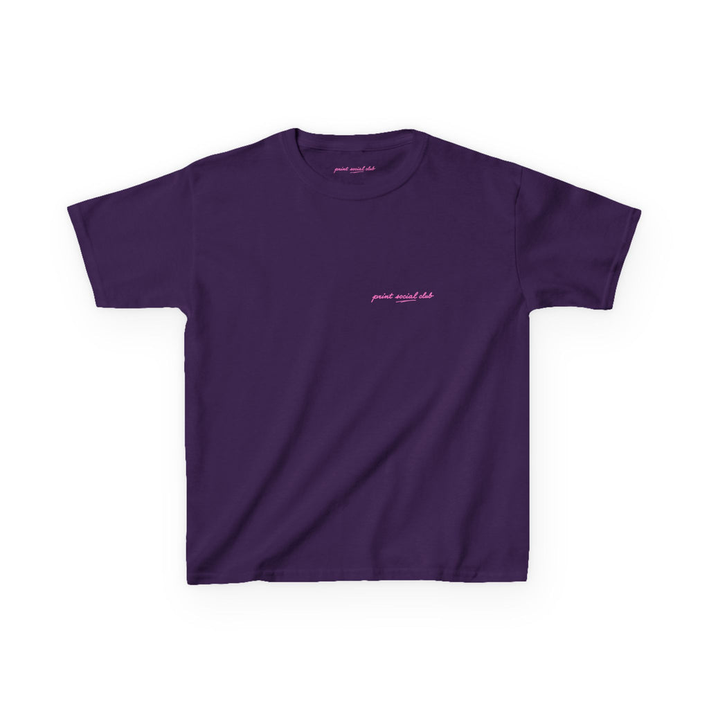 LNF Baby Tee in Purple, front