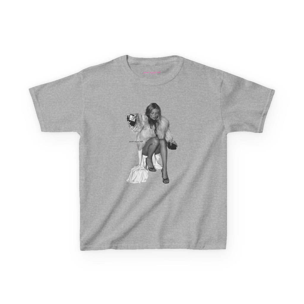 Moss Baby Tee in Sport Grey, front