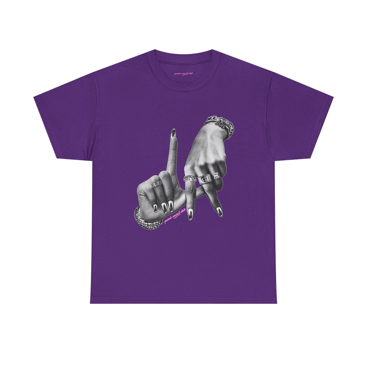 LA Classic Tee in Purple, front