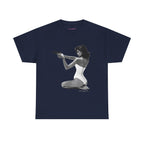 Hands-Up Classic Tee in Navy, front
