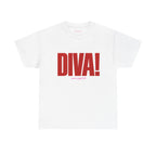 DIVA! Classic Tee in White, front
