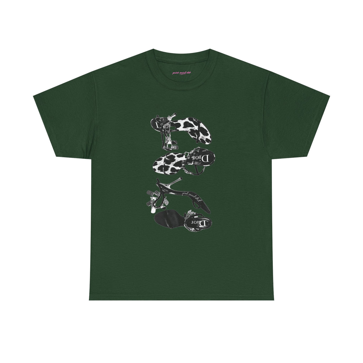 Heels Classic Tee in Forest Green, front