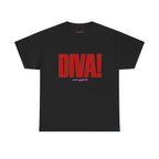 DIVA! Classic Tee in Black, front