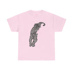 Leopardess Classic Tee in Light Pink, front