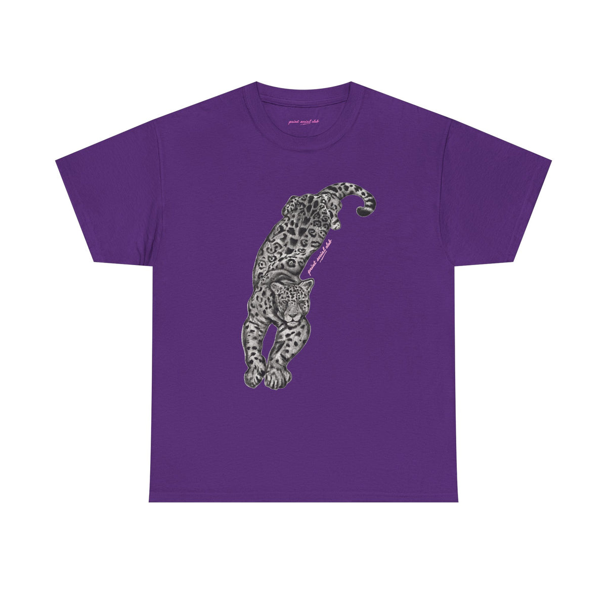 Leopardess Classic Tee in Purple, front