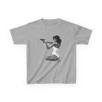 Hands-Up Baby Tee in Sport Grey, front