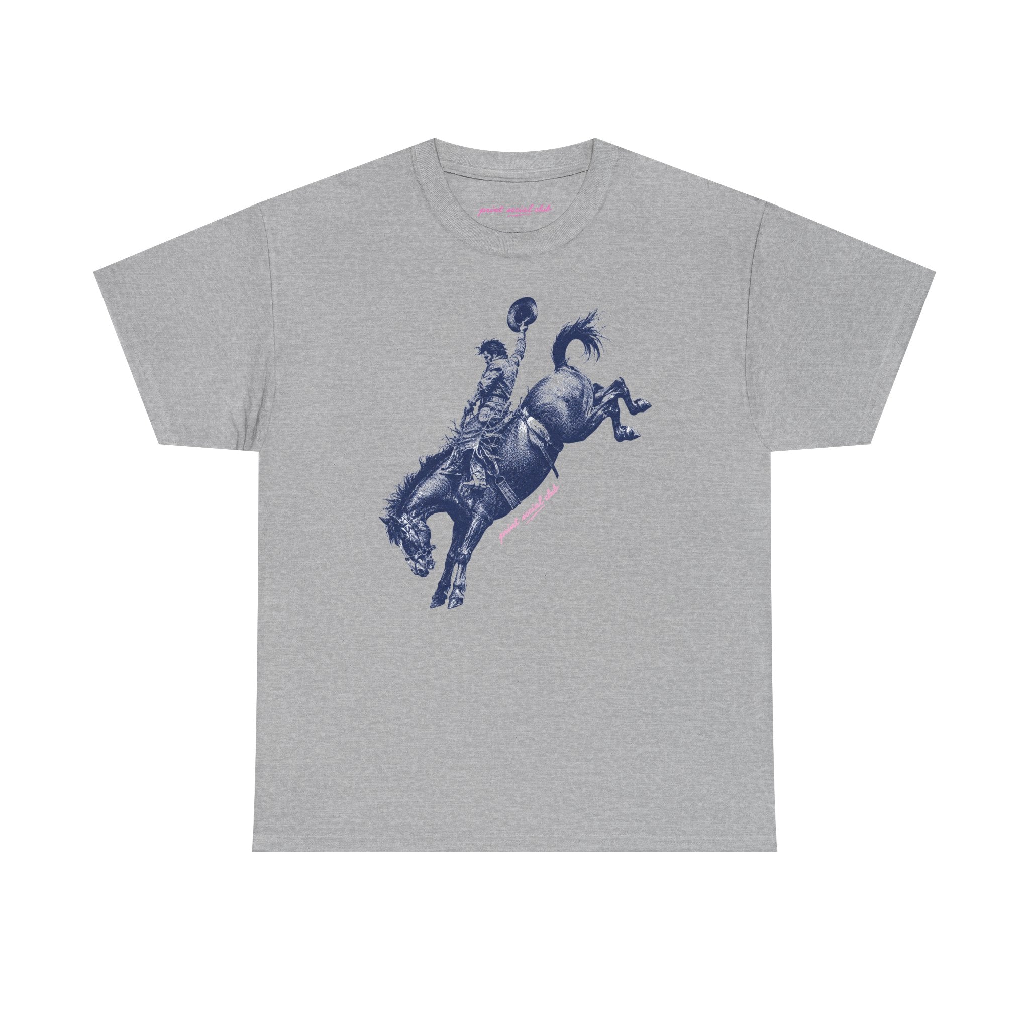 Yeehaw! Classic Tee in Sport Grey, front