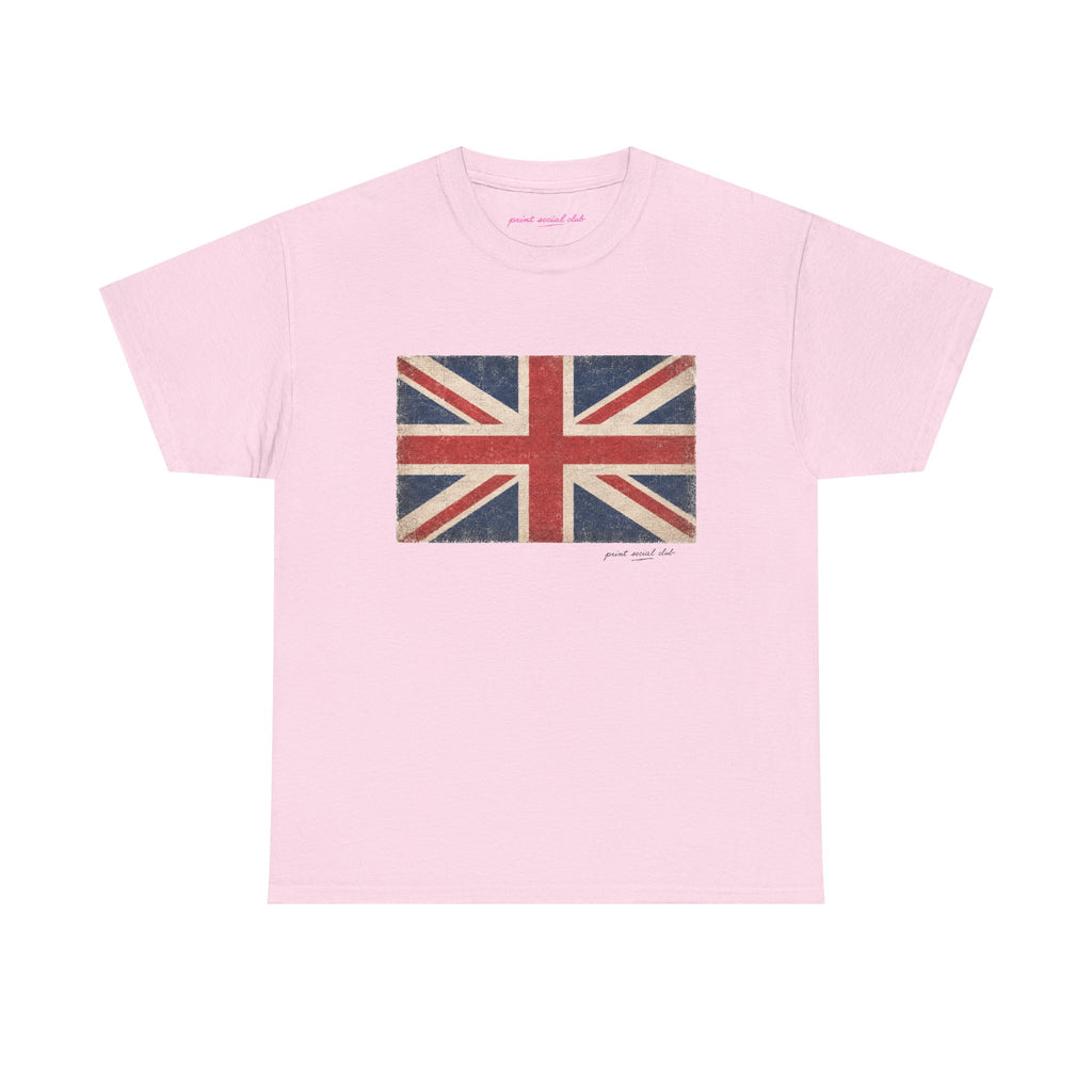 United Jack Classic Tee in Light Pink, front