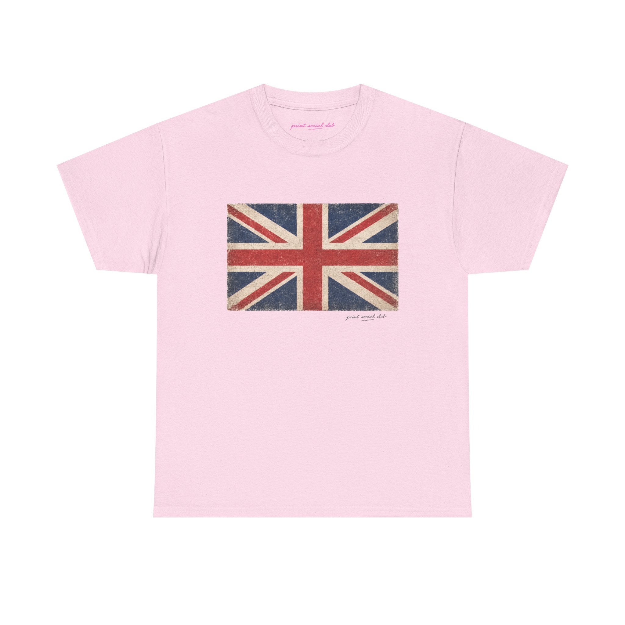United Jack Classic Tee in Light Pink, front