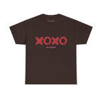 XOXO Classic Tee in Dark Chocolate, front