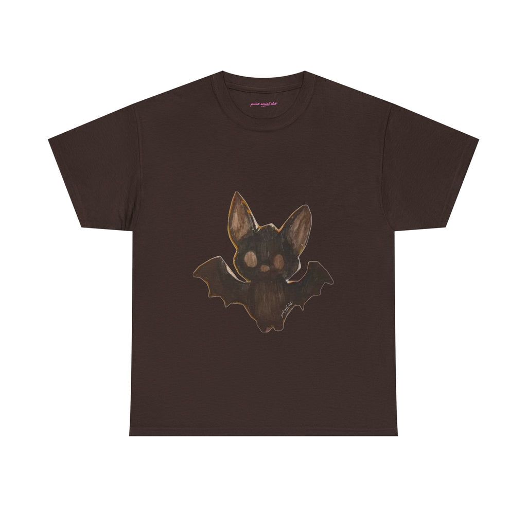 Little Bat Classic Tee in Dark Chocolate, front