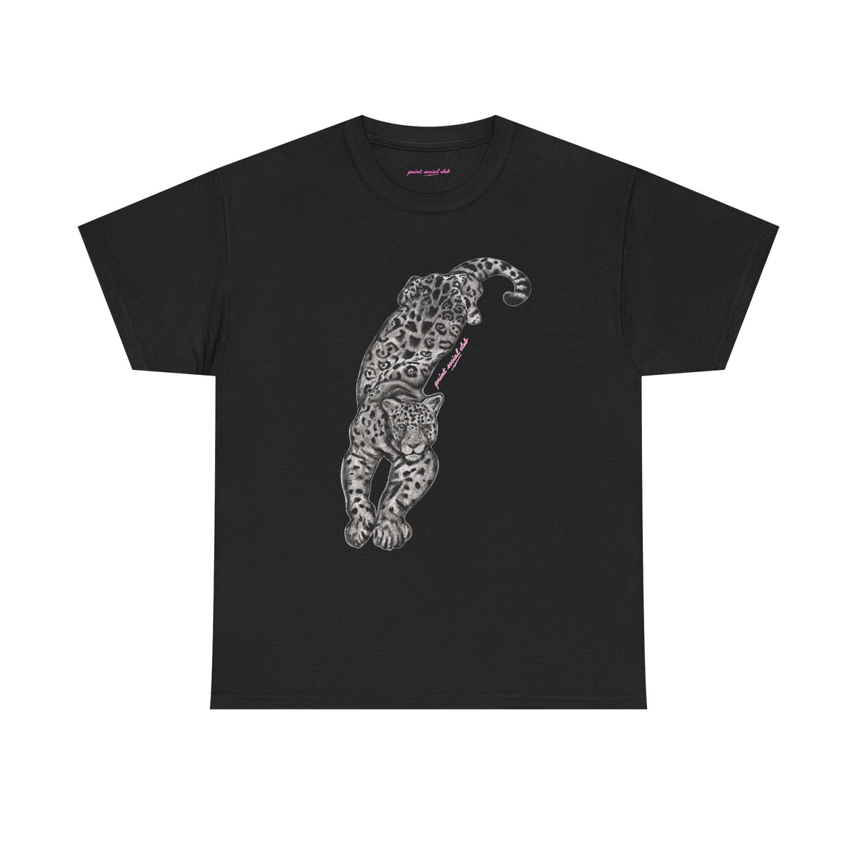Leopardess Classic Tee in Black, front