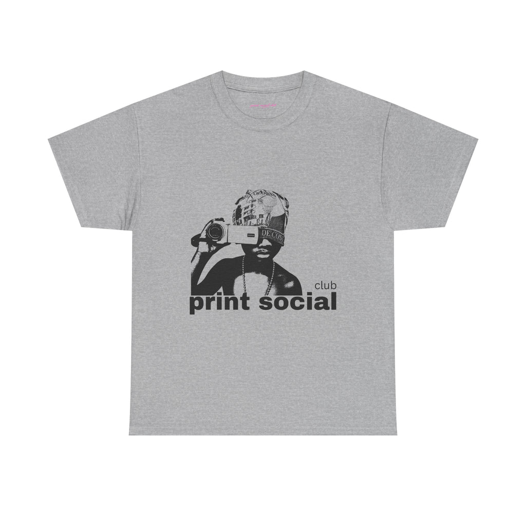 Camera Kid Classic Tee in Sport Grey, front