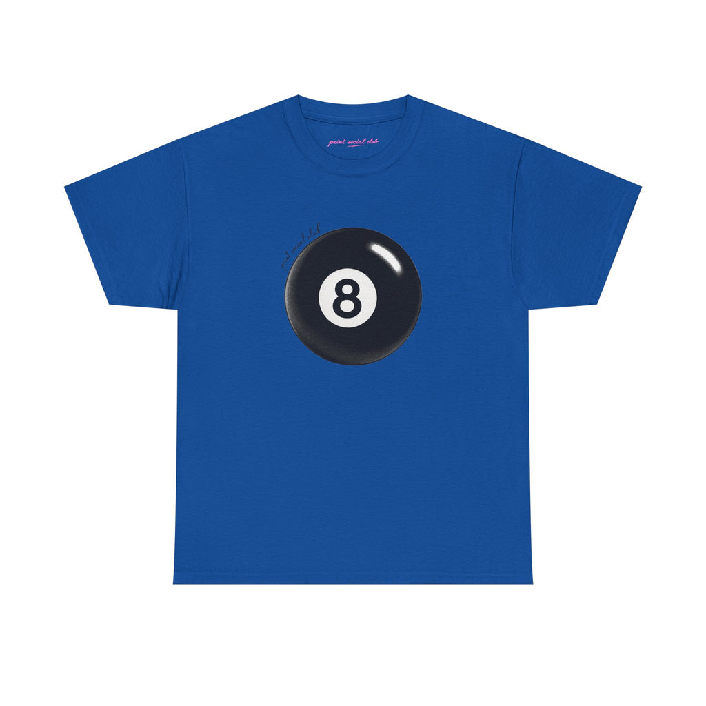 Lucky 8 Classic Tee in Royal, front