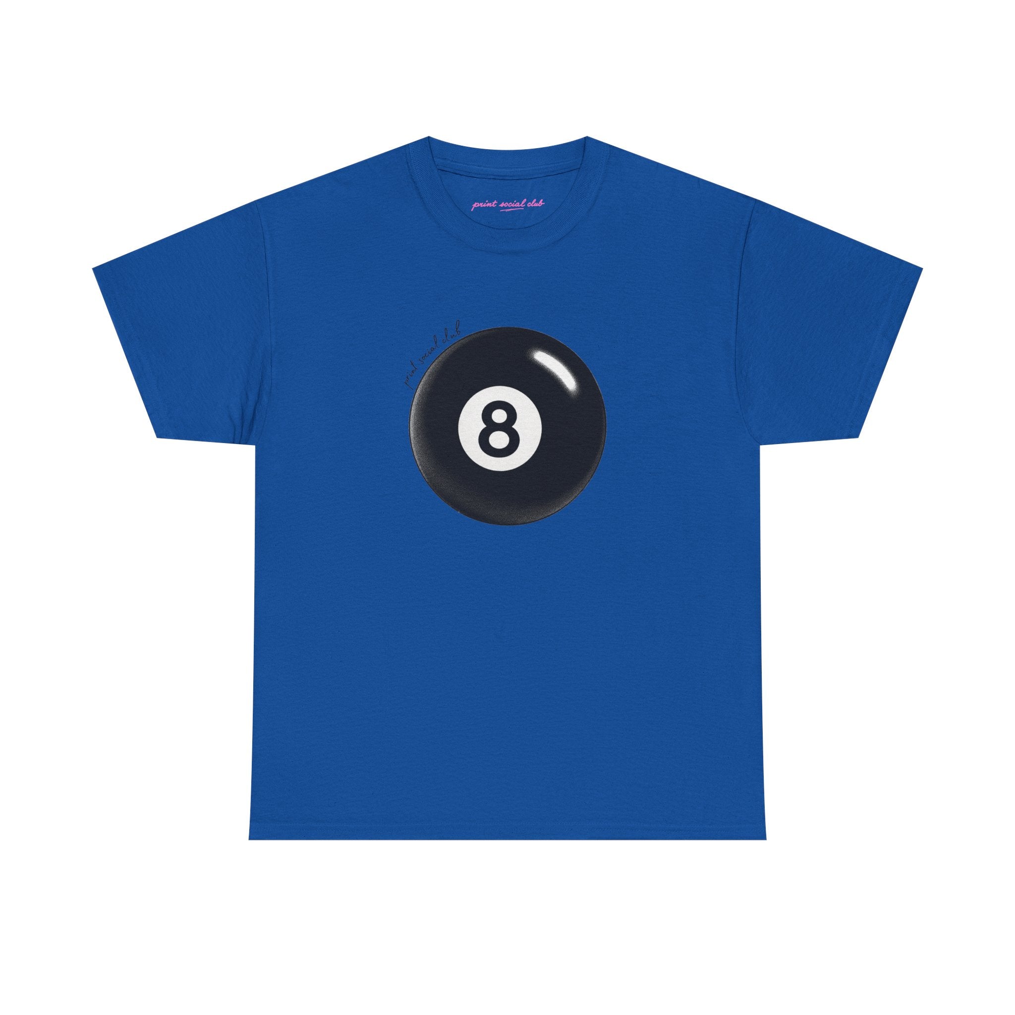 Lucky 8 Classic Tee in Royal, front