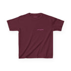 LNF Baby Tee in Maroon, front
