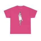 Heels in Hand Classic Tee in Heliconia, front
