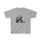 Camera Kid Baby Tee in Sport Grey, front