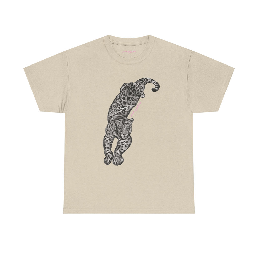 Leopardess Classic Tee in Sand, front