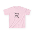 Young & Pretty Baby Tee in Light Pink, front