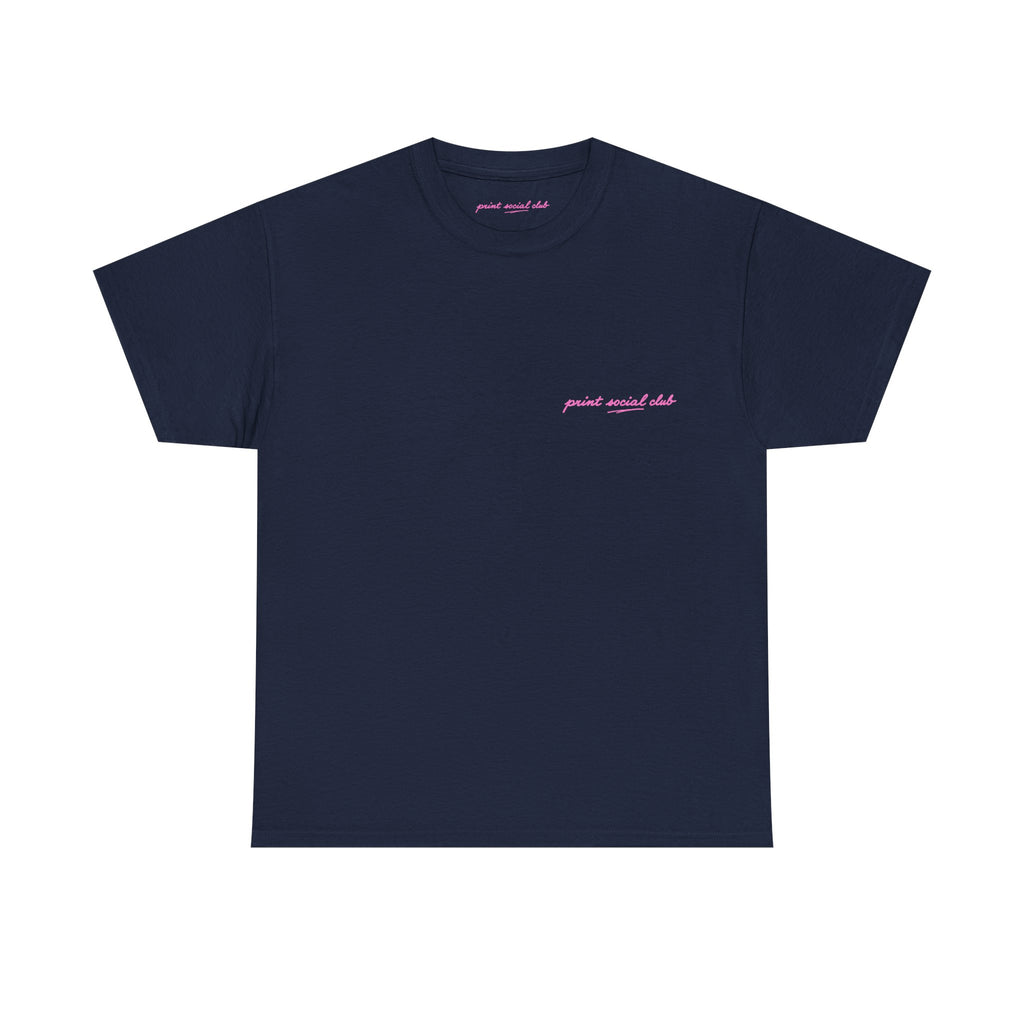 Friends Classic Tee - double sided in Navy, front