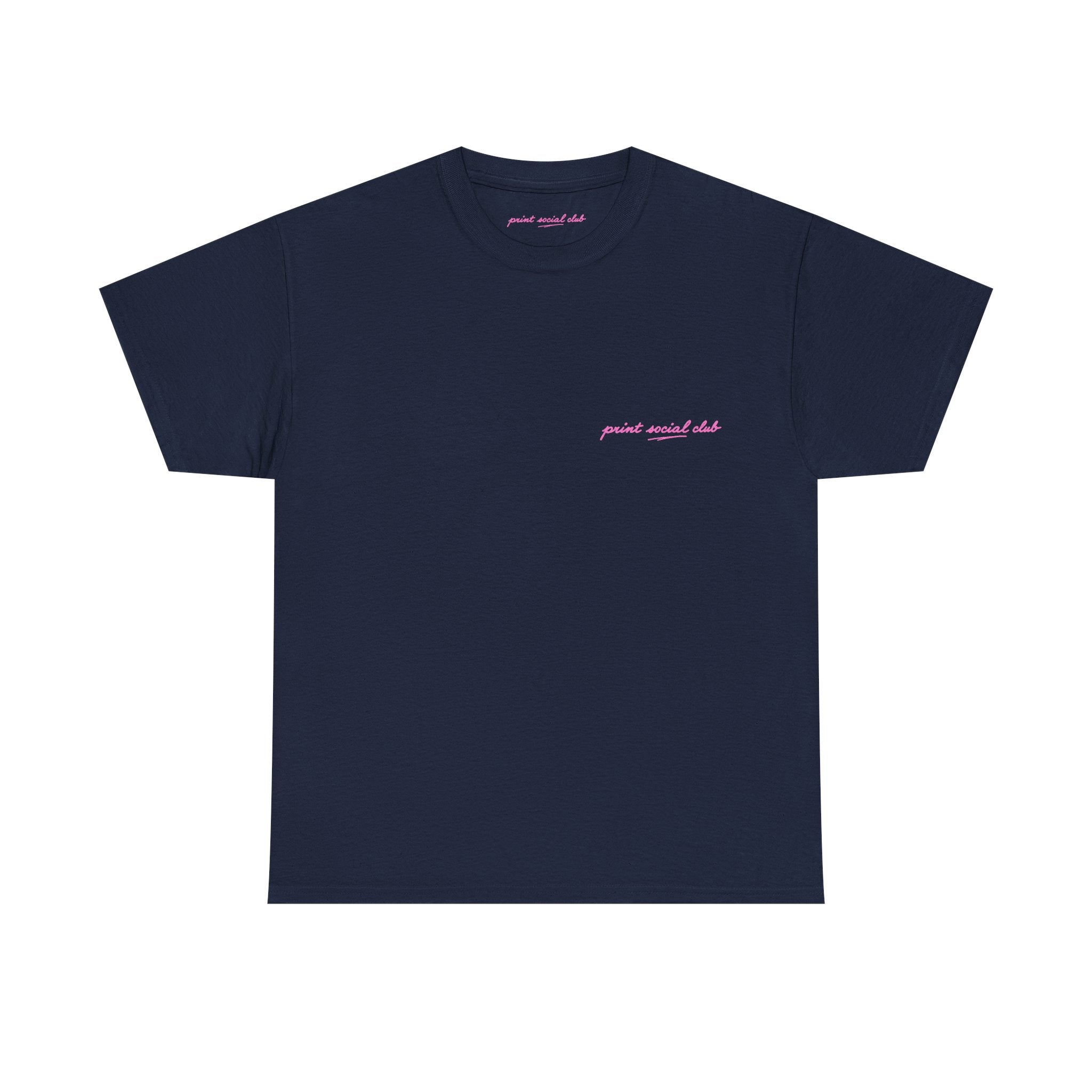 Friends Classic Tee - double sided in Navy, front
