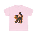 Black Cat Classic Tee in Light Pink, front