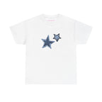 Shooting Stars Classic Tee in White, front