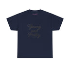Young & Pretty Classic Tee in Navy, front
