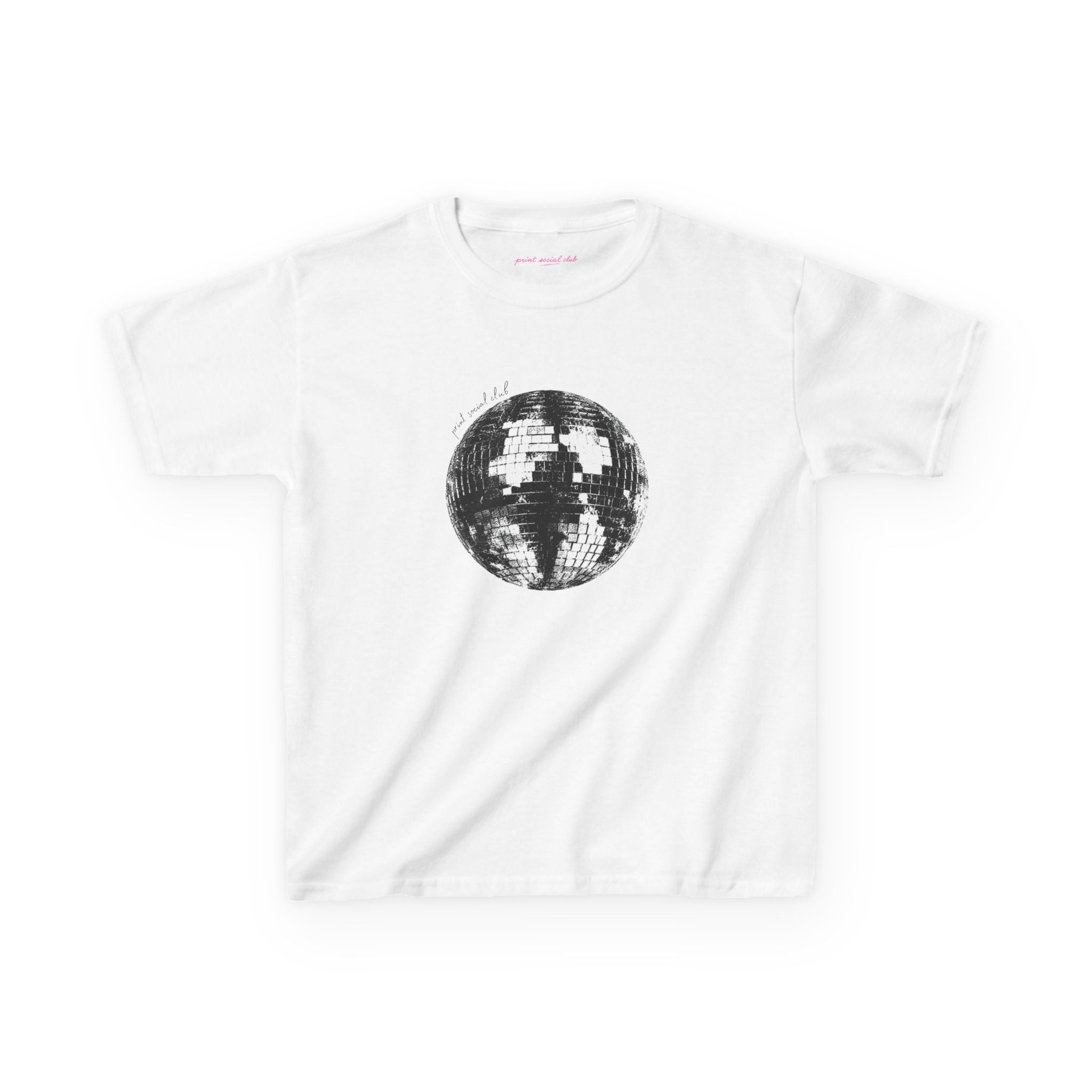 Disco Ball Baby Tee, front