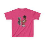 News Baby Tee in Heliconia, front