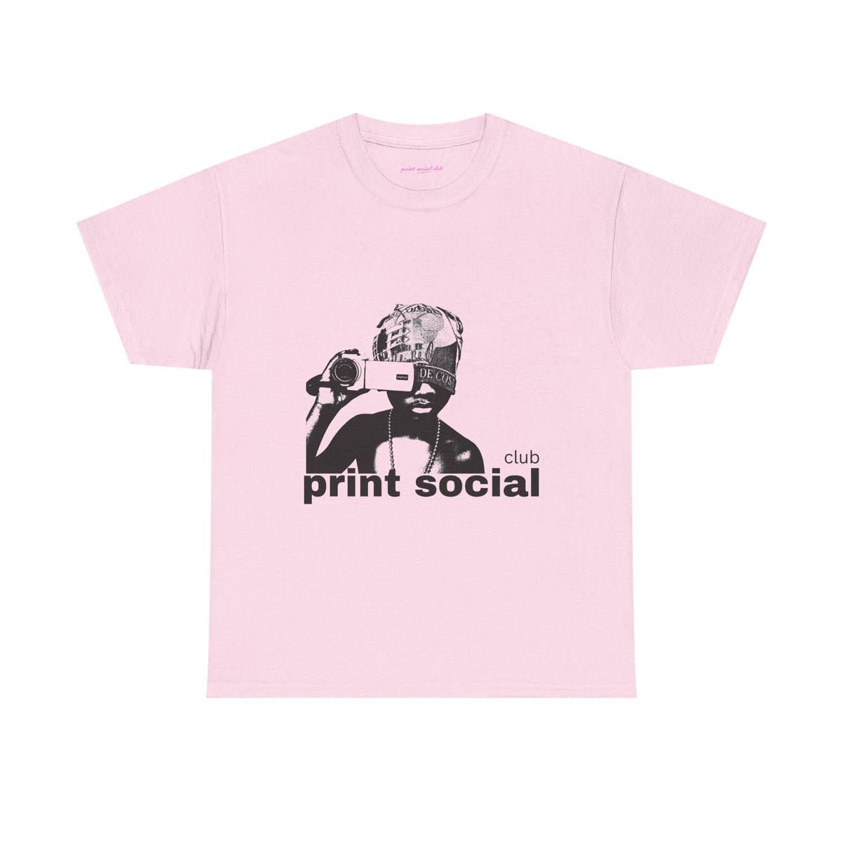 Camera Kid Classic Tee in Light Pink, front
