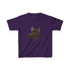 Little Bat Baby Tee in Purple, front