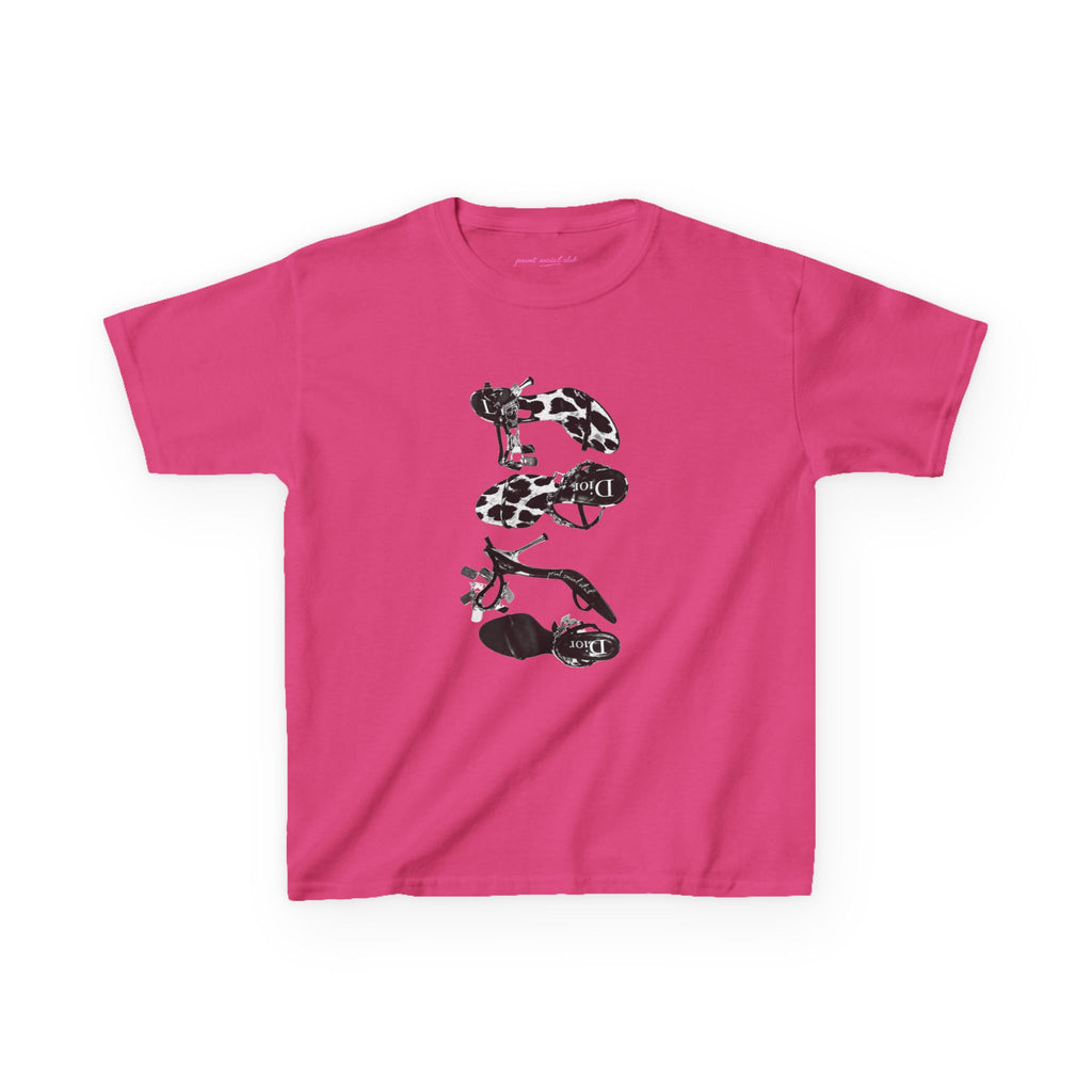 Heels Baby Tee in Heliconia, front