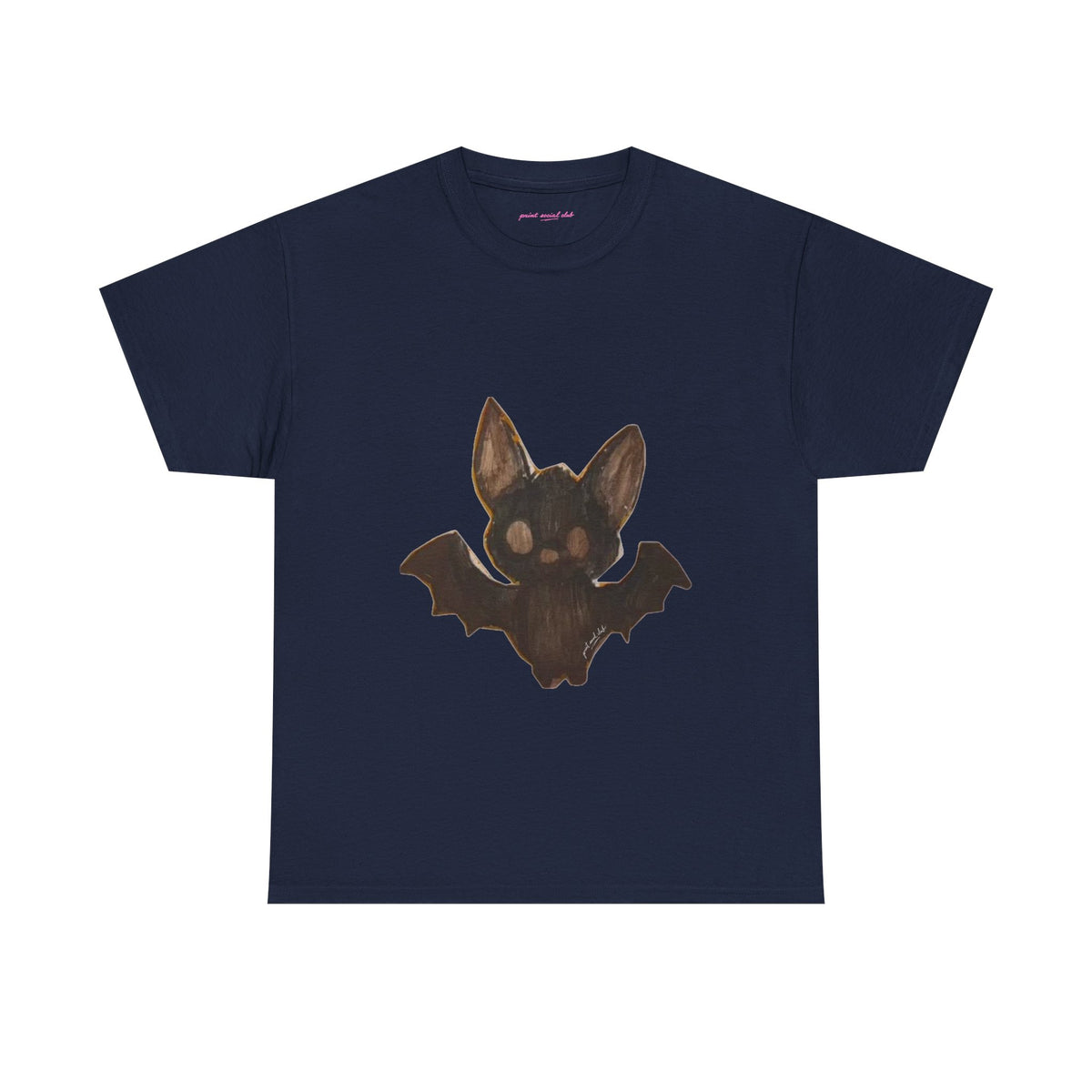 Little Bat Classic Tee in Navy, front
