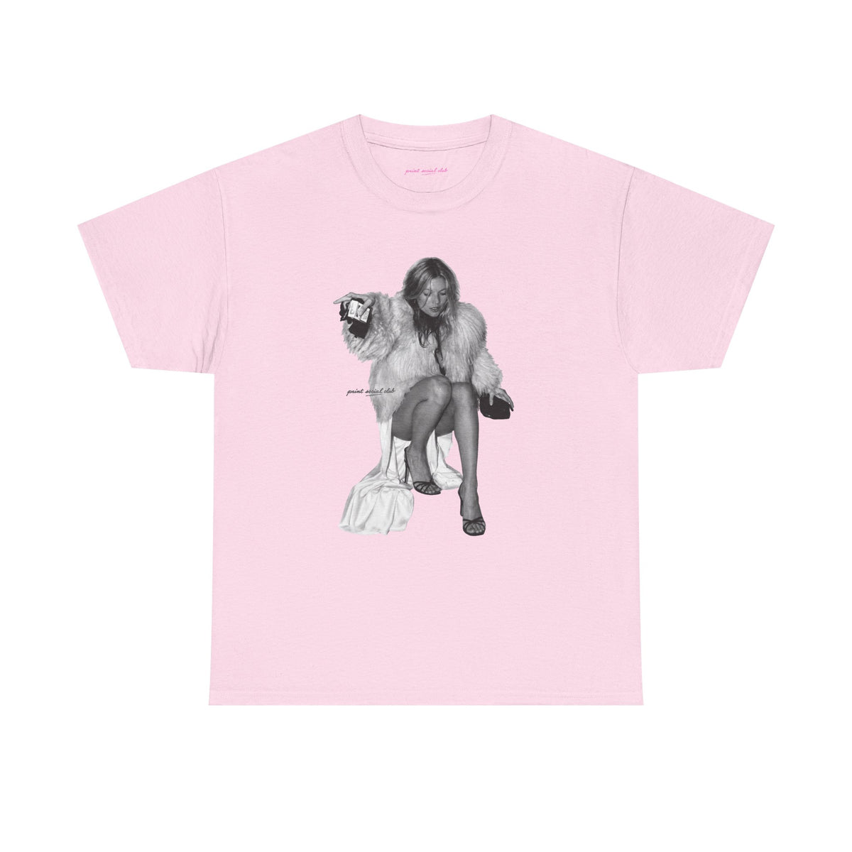 Moss Classic Tee in Light Pink, front