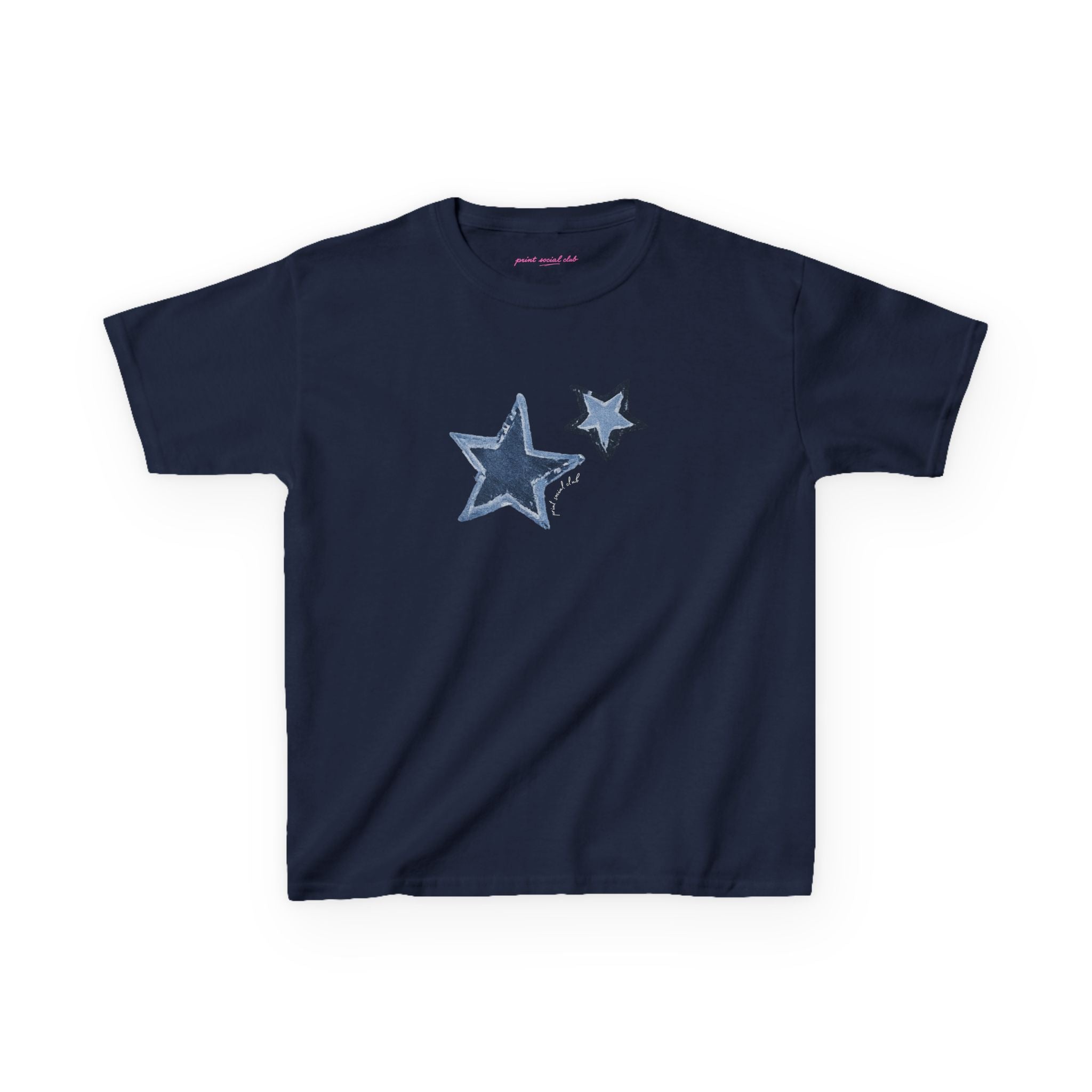 Shooting Stars baby tee, front