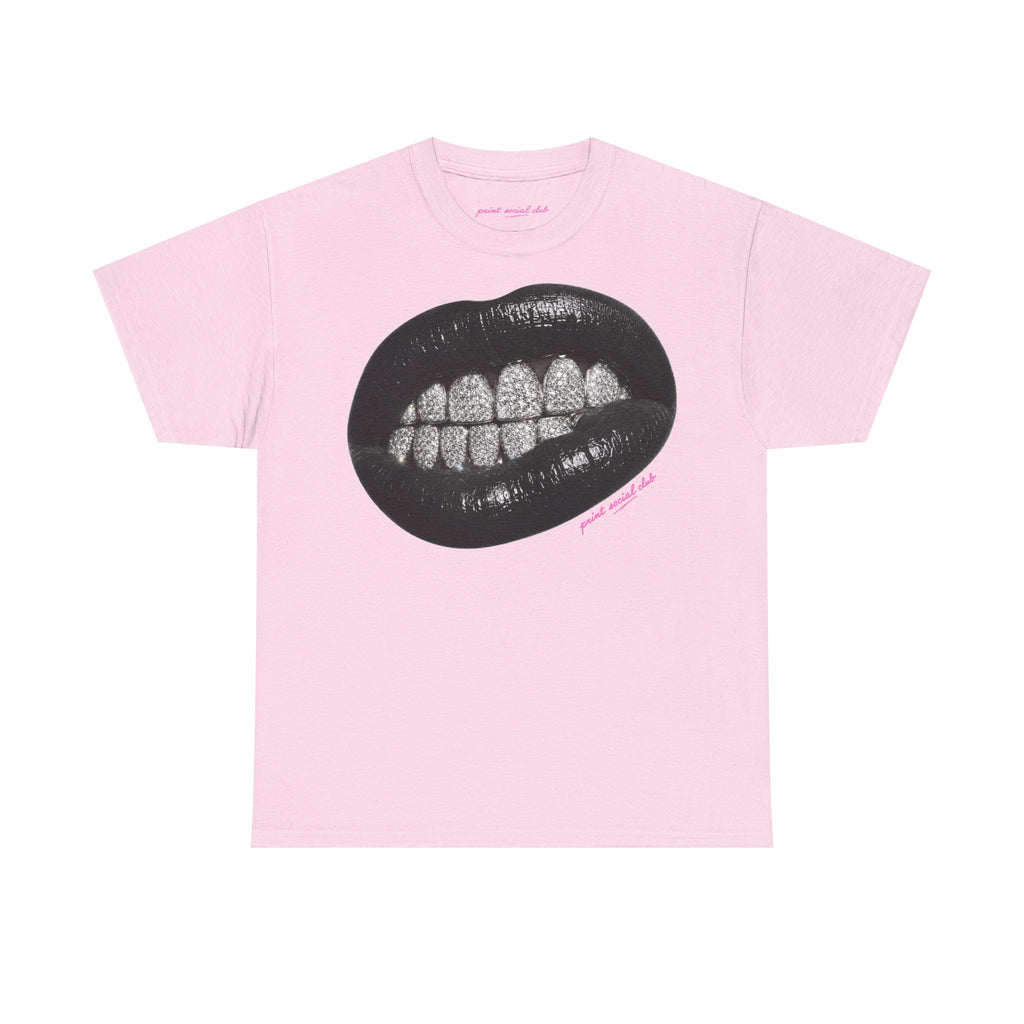Grrr Classic Tee in Light Pink, front