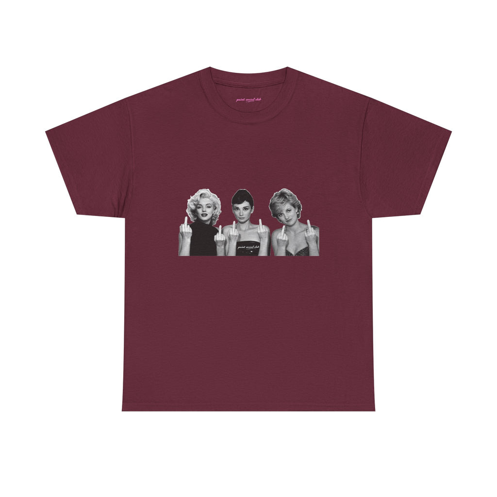 Iconic 3 Classic Tee in Maroon, front
