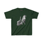 LA Baby Tee in Forest Green, front