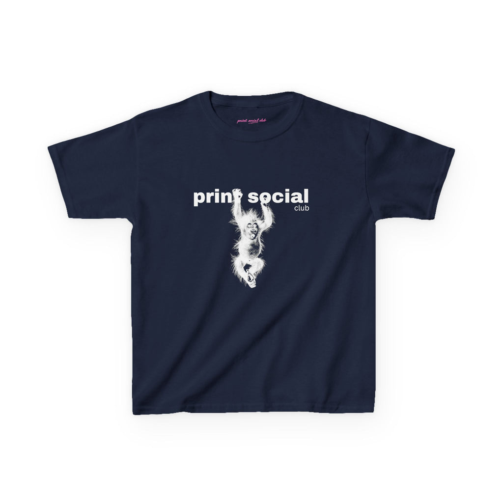 Save Wild Monkeys Baby Tee, front