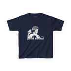Camera Kid Baby Tee in Navy, front