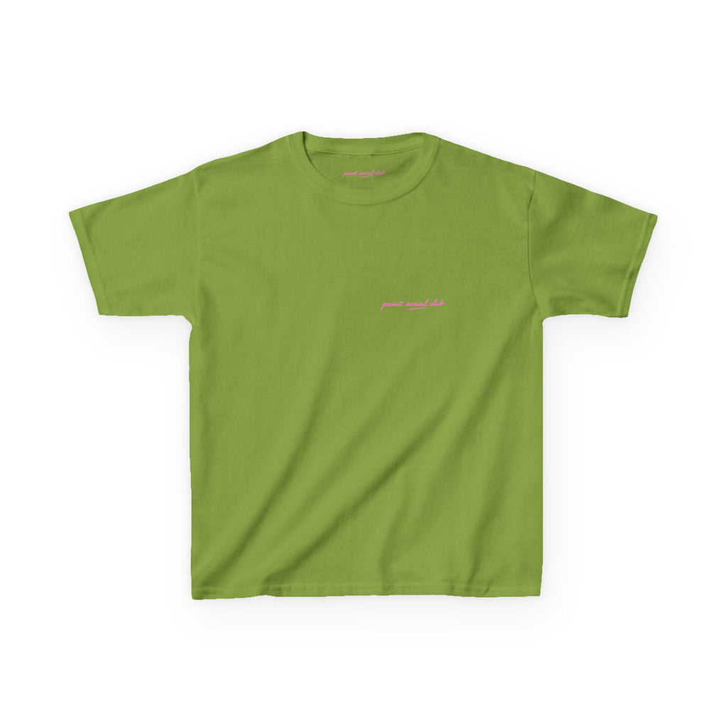 LNF Baby Tee in Kiwi, front